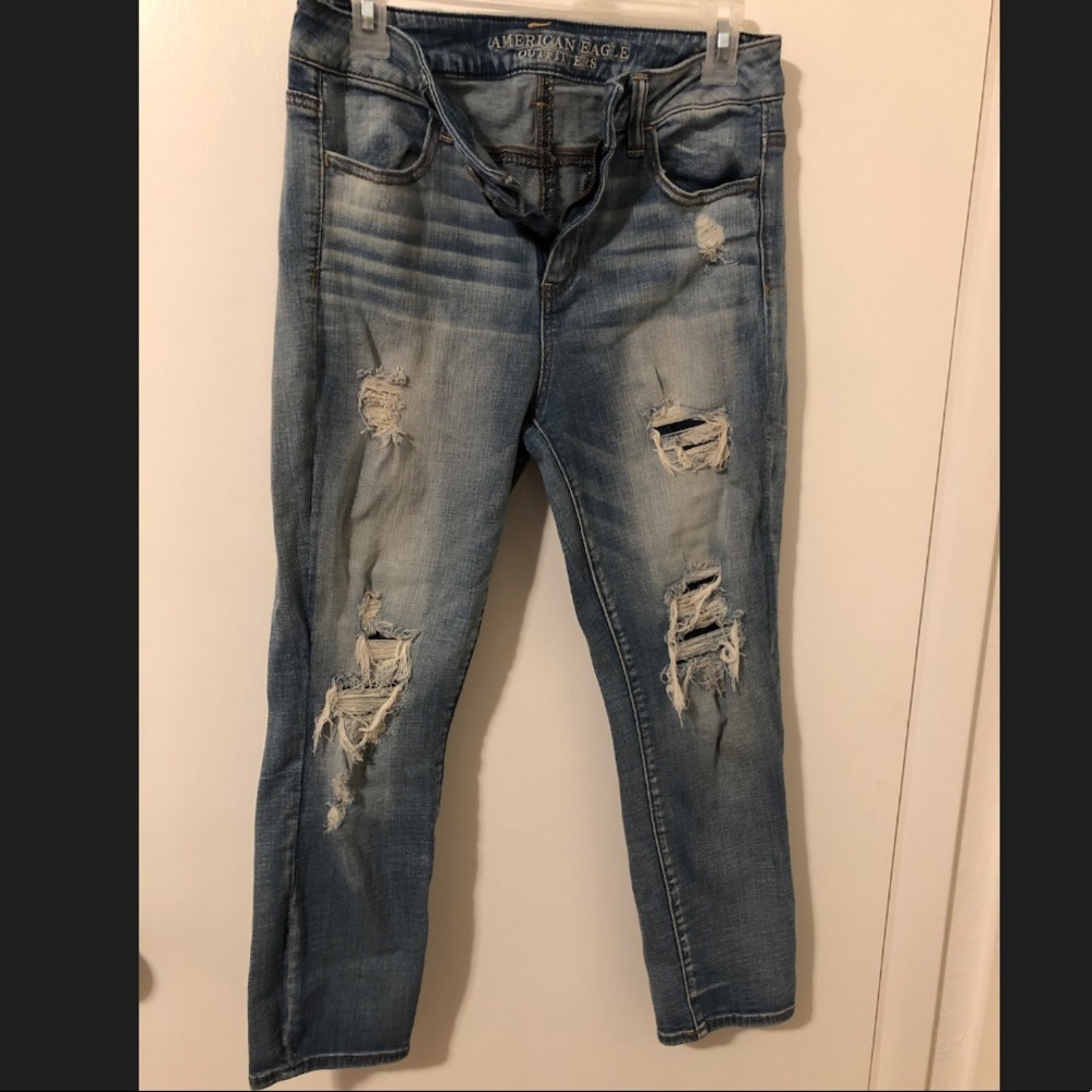 American Eagle high waisted jogging crop